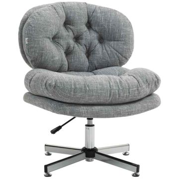 Office chair Homcom 65x65x94cm., gray/silver color