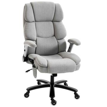 Office chair, with lumbar support and folding armrests, 70 × 114–122 × 82 cm