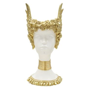 Athena bust sculpture, 15 × 32 × 14.5 cm