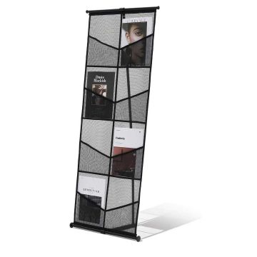 Stojak na broszury VEVOR ZG-WSZLJ, 4 poziomy, 8 kieszeni, 53 × 134 × 44 cm