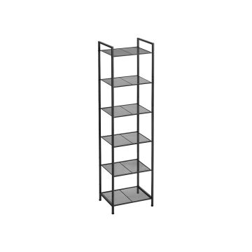 Bathroom shelf 38.1x30x156.7cm., black