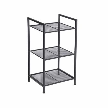Metal shelf with 3 levels BSC33BK