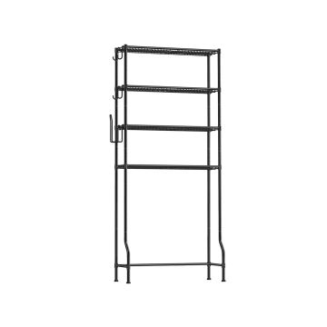 Bathroom shelf 30x83x176cm., black