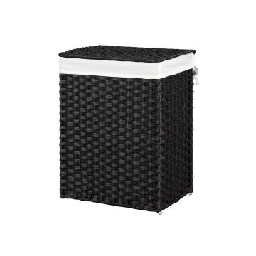 Laundry basket, black