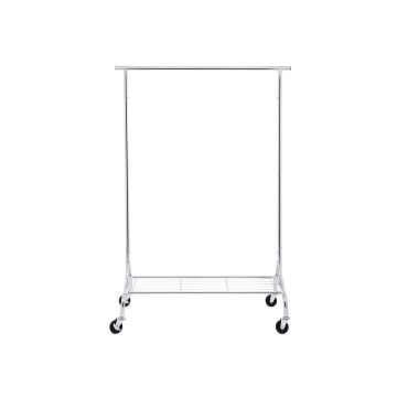 Outerwear rack on wheels HSR02S, silver color