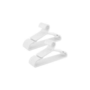 Set of 50 clothes hangers, white