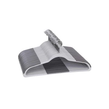 Plastic hanger set 30 pcs., gray
