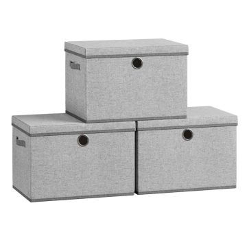 Pudełka do przechowywania SONGMICS, 3 szt., 43 × 30 × 30 cm