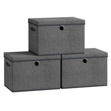 Pudełka do przechowywania SONGMICS, 3 szt., 43 × 30 × 30 cm