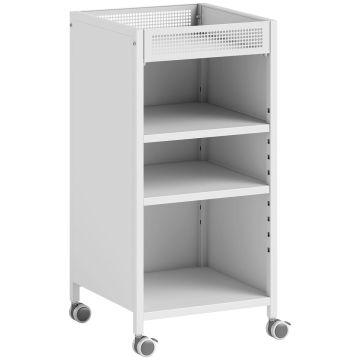 Wózek magazynowy, 2 regulowane półki, 35 × 69,5 × 34 cm