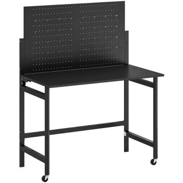 Workbench, 30 hooks, Black, 115 × 143.5 × 62 cm