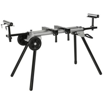 Workbench for cross-cutting machine Durhand 245x73x96cm., black/silver color