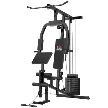 Trener wielofunkcyjny Homcom 148x108x207cm., czarny
