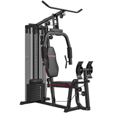 Wielofunkcyjny trenażer sportowy, obciążniki 45 kg, 108 × 200 × 160 cm