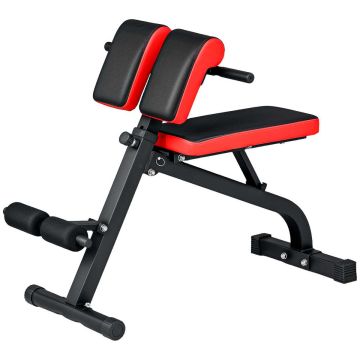 Wielofunkcyjna ławka treningowa Sportnow 103x65x98cm., czarno/czerwona