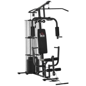 Trenażer wielofunkcyjny, obciążniki 45 kg, 150 × 210 × 110 cm