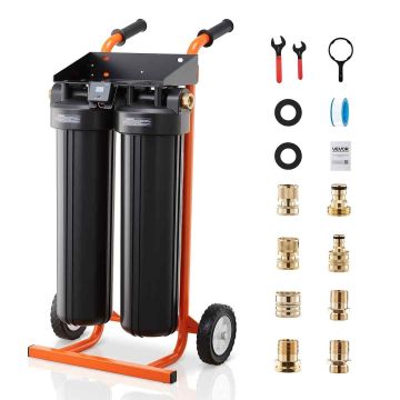 System wody dejonizowanej VEVOR PRS-TCXC, żywica 2 × 4 l, 46,5 × 84–94 × 38 cm