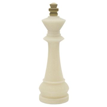 Decorative chess king figurine QUARZY, Ø 13 × 41 cm