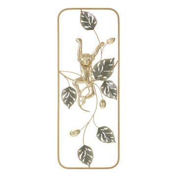Decorative wall plate Monkey, 28.6 × 74.3 × 3.8 cm