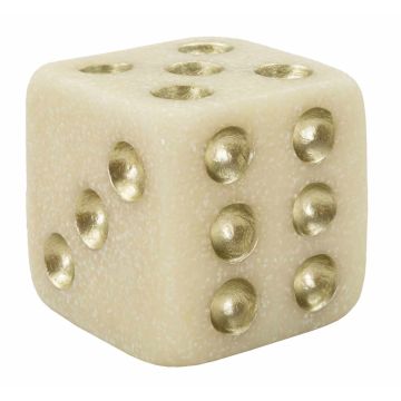 Decorative dice QUARZY, 8 × 8 × 8 cm