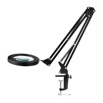 Magnifying table lamp GLOW, 72 SMD LED