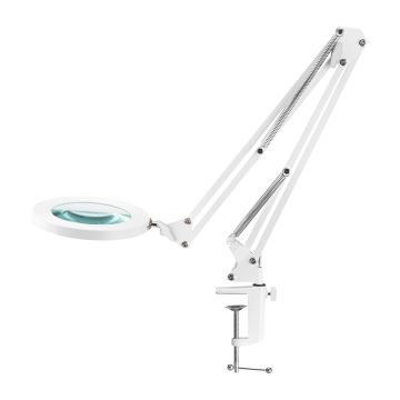 Magnifying table lamp GLOW, 72 SMD LED, White
