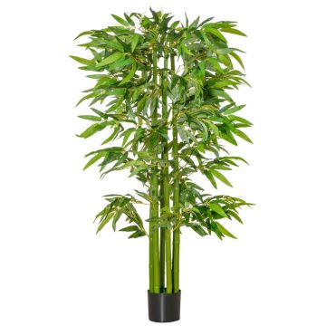 Artificial plant Homcom 17x17x160cm., green/black