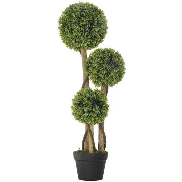 Artificial plant Homcom 17x17x90cm., green/black