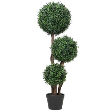 Artificial boxwood plant, 3 spheres, Ø30 × 100 cm