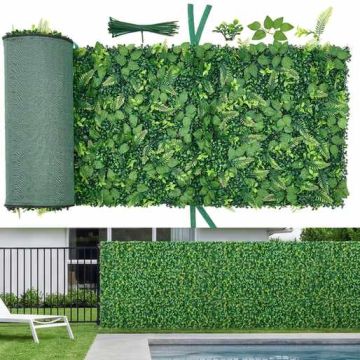 Artificial plant panels VEVOR JN-BW-04, 4 pcs, Green, 61 × 243.8 cm