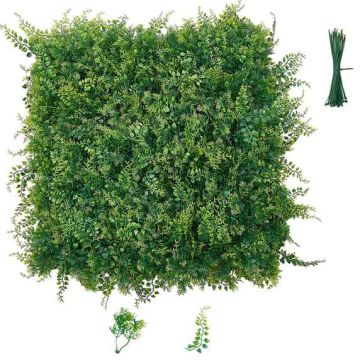 Artificial plant panels VEVOR JN-SJC-12, 12 pcs, Green, 50.8 × 50.8 cm