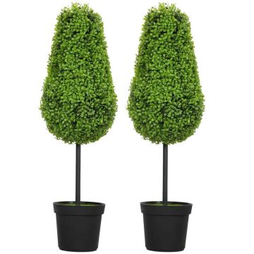 Artificial plant set, 2 pcs, Ø20 × 90 cm