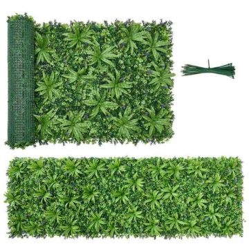 Artificial plant wall VEVOR JN-ZFYM-03, Green, 101.6 × 304.8 cm