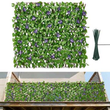 Artificial ivy fence VEVOR JN-LF-02, 2 panels, Green, 64.9 × 310 cm