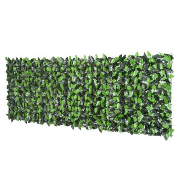 Artificial leaf fence, Green, 300 × 100 cm