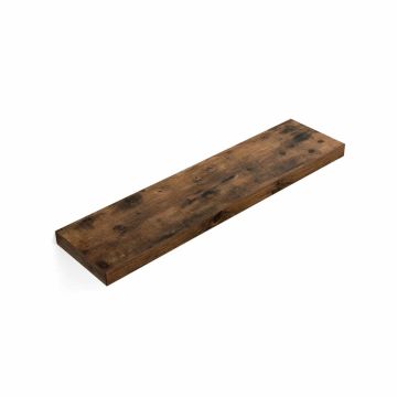 Półka ścienna 80 cm, brązowa