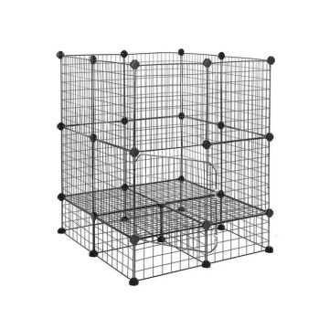 DIY animal cage, 32 metal mesh panels