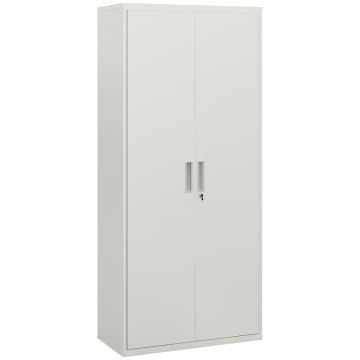 Szafka na dokumenty Homcom 80x40x180cm., biała