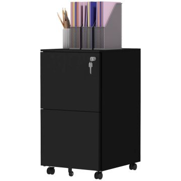 Шкаф для документов Vinsetto 37x43,5x67,5 см, черного цвета