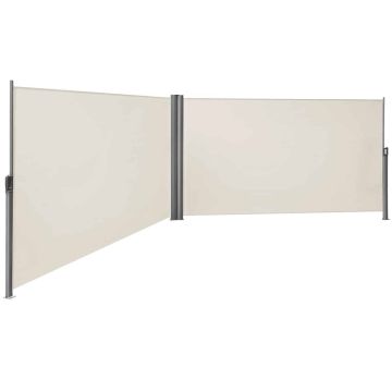 Markiza boczna dwustronna 200 x 600 cm, beżowa