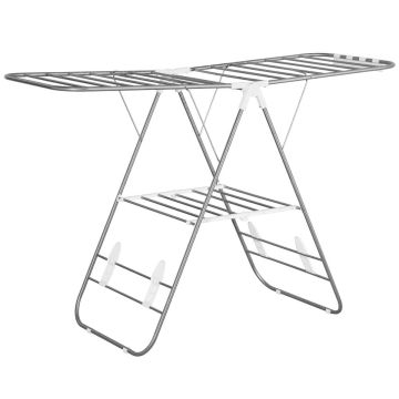 Clothes dryer Homcom 60.5x148x98cm., silver/white