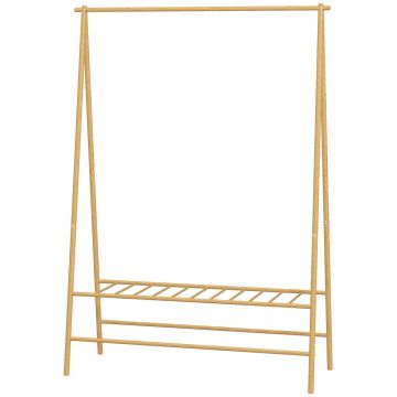 Wieszak na ubrania Homcom 116x43,5x160cm, jasnobrązowy