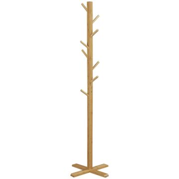 Clothes rack Homcom 49.5x49.5x178cm., light brown