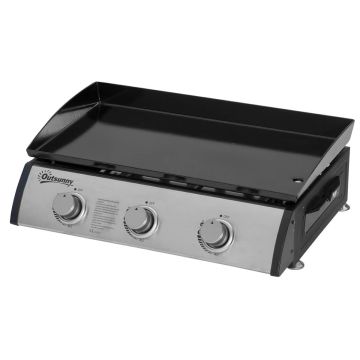 Grill gazowy Outsunny 61x48,5x21cm., kolor czarno-srebrny