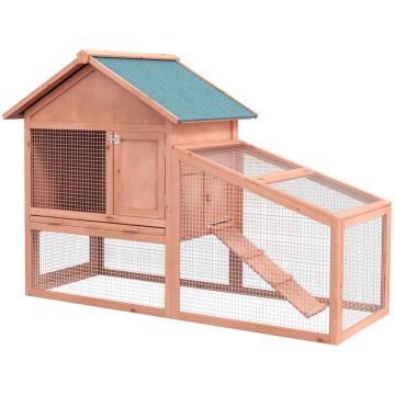 Two-story rabbit cage, with ramp, 144 × 64.5 × 100 cm