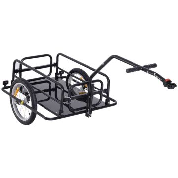 Bicycle trailer Homcom 155x71.5x77cm., black