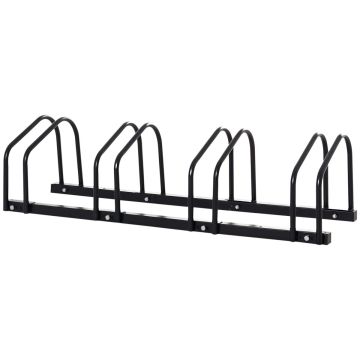 Stojak na rowery Homcom 110x33x27cm., czarny