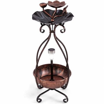 Birdbath 31x31x79cm., bronze color
