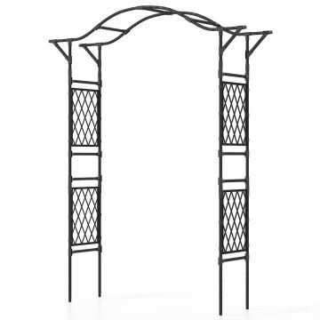 Flower arch 170x39x210cm., black