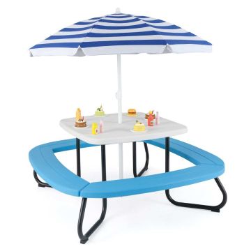 Children's outdoor bench 125x125x160cm., various colors
